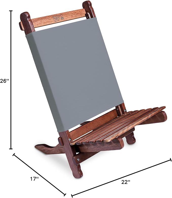 BYER OF MAINE Pangean Lounger Chair – Portable, Lightweight, Foldable Wood and - Image 2