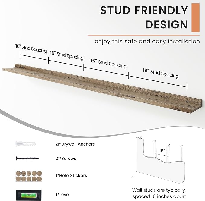 FLYJOE Floating Picture Ledge Shelves - Image 5