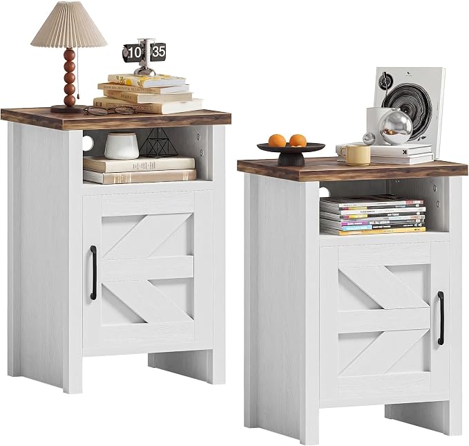 YESHOMY Farmhouse Nightstand by SearchallYESHOMY