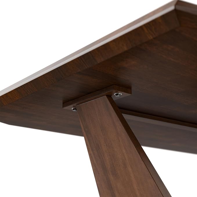 Furniture of America Nazaen III 82.5" Mid-Century Modern Solid Wood Live Edge - Image 8