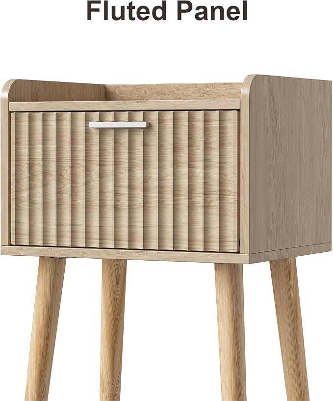 LAATOOREE Nightstand Set of 2, Small Bed Side Table - Image 5