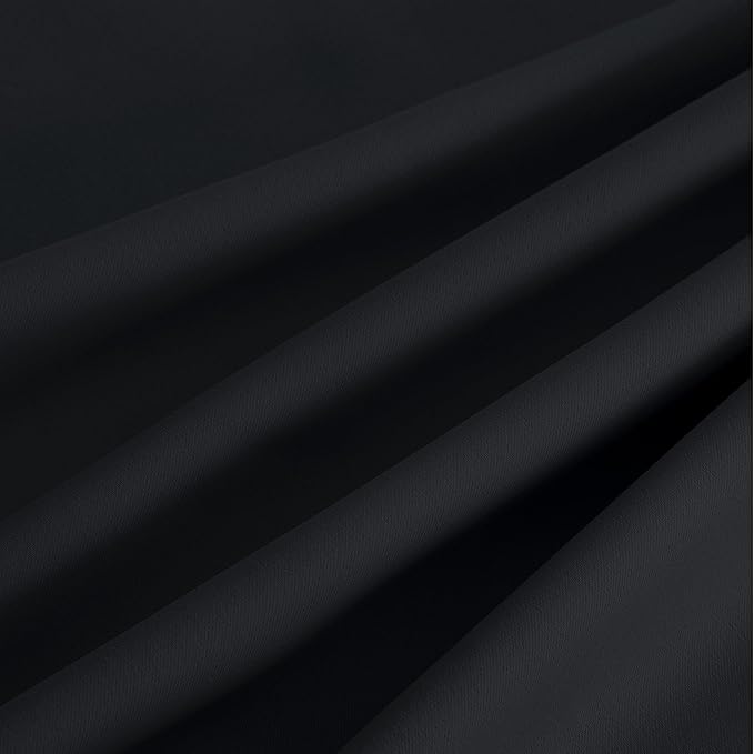 NICETOWN Blackout Curtains Grommet 2 Panels Black Drapes 95Inches Long - Image 9