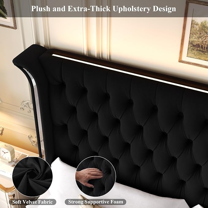 Keyluv King Smart LED Bed Frame - Image 6