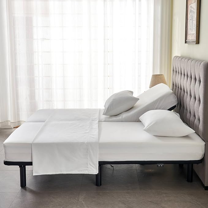 Kingnex Split Queen Sheets for Adjustable Bed Soft 1800 Microfiber 5 Pieces - Image 8