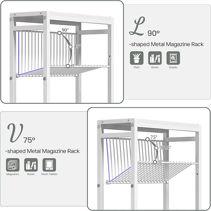 End Table for Small Space, 3-Tier Narrow Side Table - Image 7