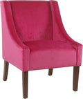 Homepop Home Decor | Upholstered Classic Swoop Arm Accent Chair | Accent Chairs by HomePop