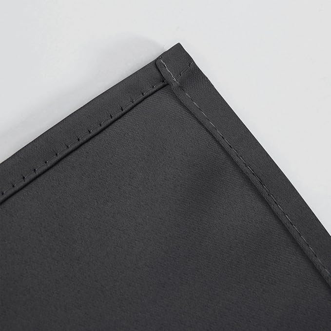 LEMOMO Dark Grey Thermal Blackout Curtains/52 x 54 Inch/Set of 2 Panels Room - Image 7