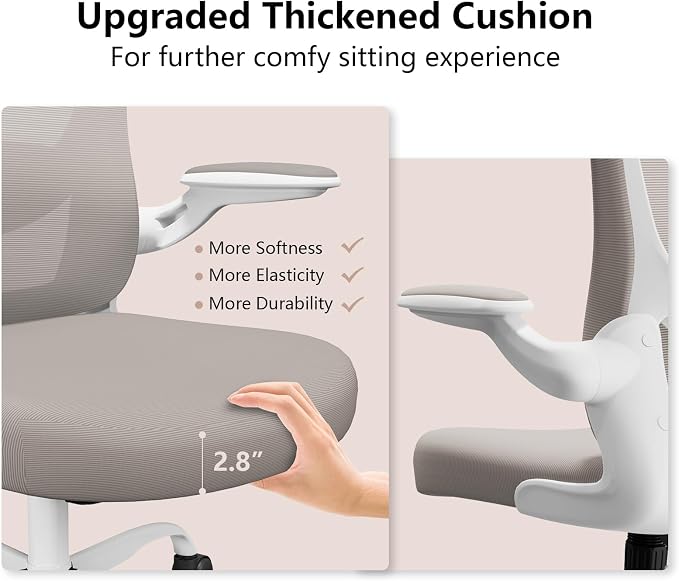 Ergonomic Office Chair, Comfort Swivel Home Office Task Chair, Breathable Mesh - Image 3