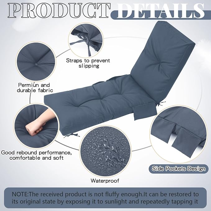 Outdoor Chaise Lounge Cushions - Image 4