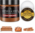 Leather Recoloring Balm with 100ml Mink Oil, Light Brown Leather Repair Kit and by SHABEIBEI
