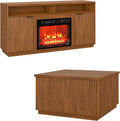 2-Piece Fluted Living Room Set Includes 31.5" Fluted Lift Top Coffee Table by PATIOCHIC