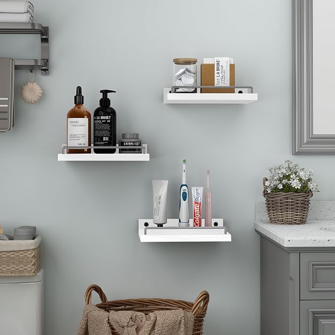 RYOFOBETTO Small Floating Shelf, 6X9 Inches Farmhouse Wall Shelves - Image 6