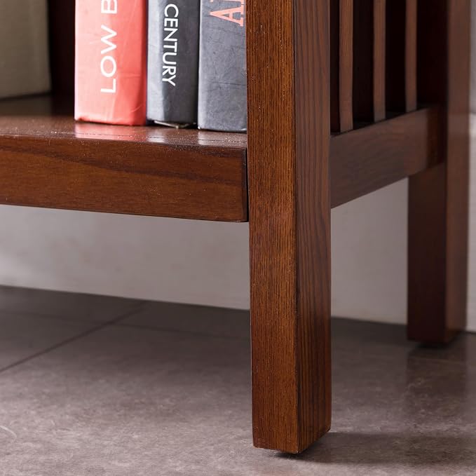 Leick Home 82262 Mission Mantel Height Bookcase - Image 11
