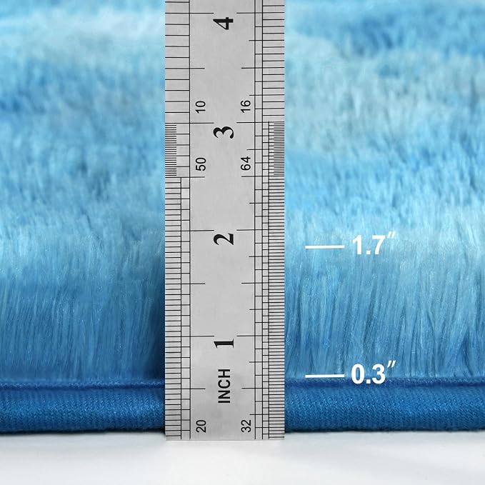 Deerhoo Large Shag Area Rugs 6 x 9, Tie-Dyed Plush Fuzzy Rugs - Image 6