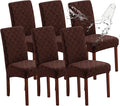 Genina Waterproof Chair Covers for Dining Room, Stretch Jacquard Dining Chair by Genina