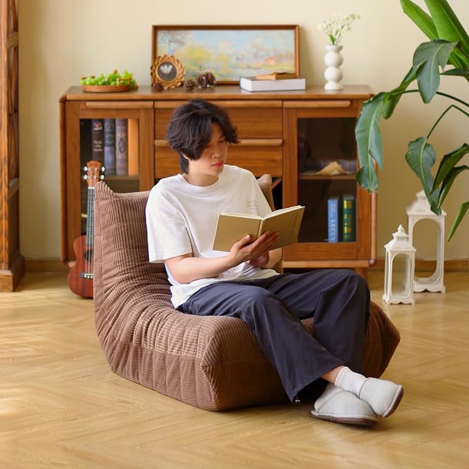 N&V Fireside Floor Sofa- Mid-Century Modern Armless Lounge Chair - Image 3