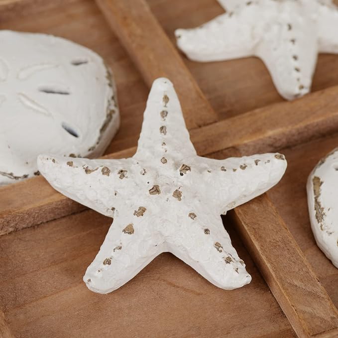 NIKKY HOME Beach Tic Tac Toe for Fun Starfish Sand Dollar Coastal House Coffee - Image 9