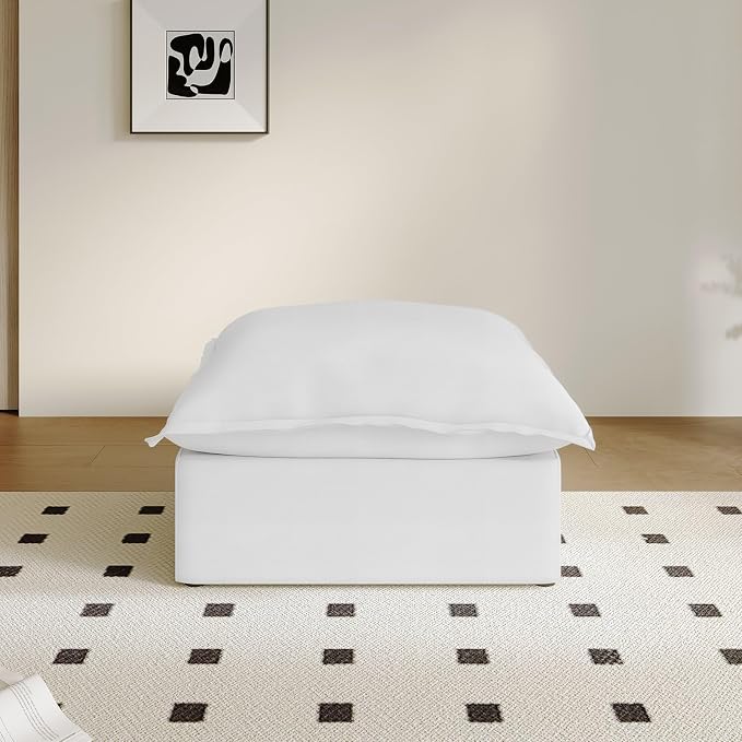 Waterproof Ottoman, Down Filled Comfort Footrest, Modular Sectional Cloud Sofa - Image 6