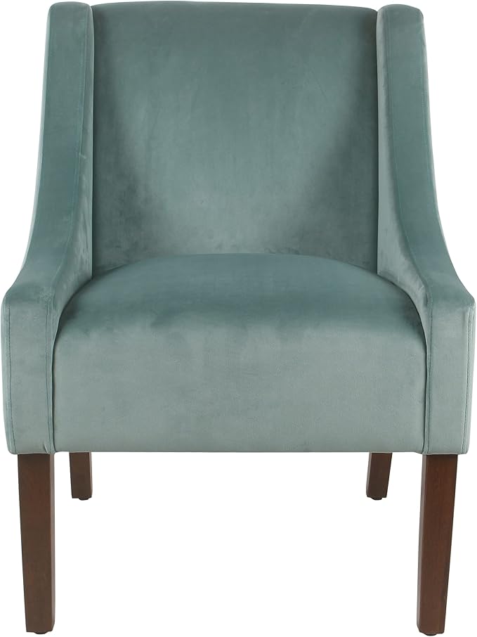 Homepop Home Decor | Upholstered Classic Swoop Arm Accent Chair | Accent Chairs - Image 3