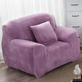 vctops 1-Piece Velvet Plush Stretch Chair Sofa Slipcover Soft Fuzzy Fluffy by vctops