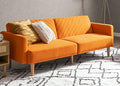 mopio 76.4" Futon Sofa Bed, Sleeper Sofa, Mid Century Modern Futon Couch by MopioInc
