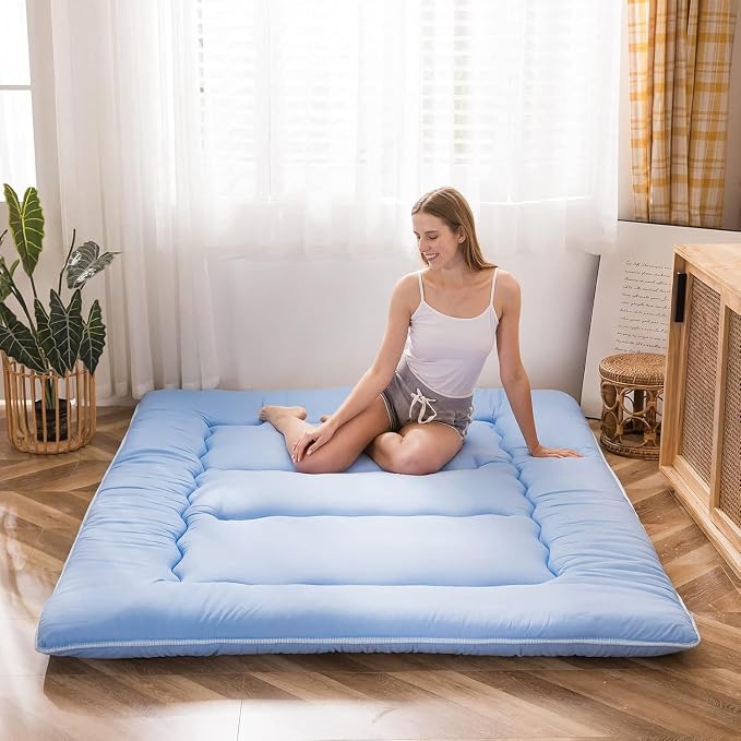 MAXYOYO Japanese Floor Mattress Futon Mattress, Thicken Sleeping Pad Foldable by MAXYOYO