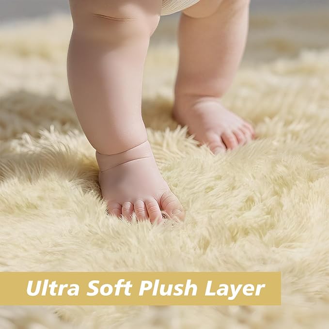 Ultra Soft Fluffy Area Rugs for Bedroom Living Room 10x12, Nursery Rug - Image 2