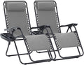 JEAREY Zero Gravity Lounge Chairs Set of 2, Adjustable Steel Mesh Recliners by JEAREYOutdoorsCollection