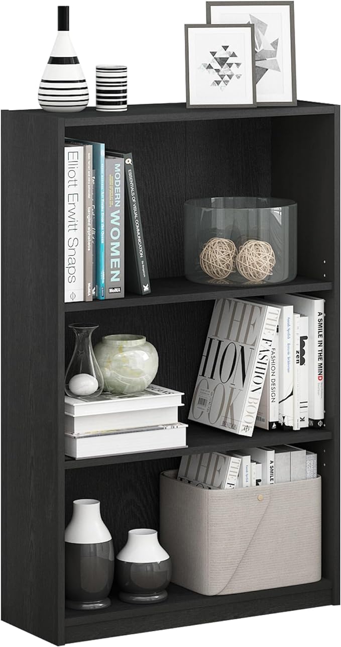 Furinno Jaya Book Shelf, 3-Tier Bookshelf, Bookcase by Furinno-FitsYourSpaceFitsYourBudget
