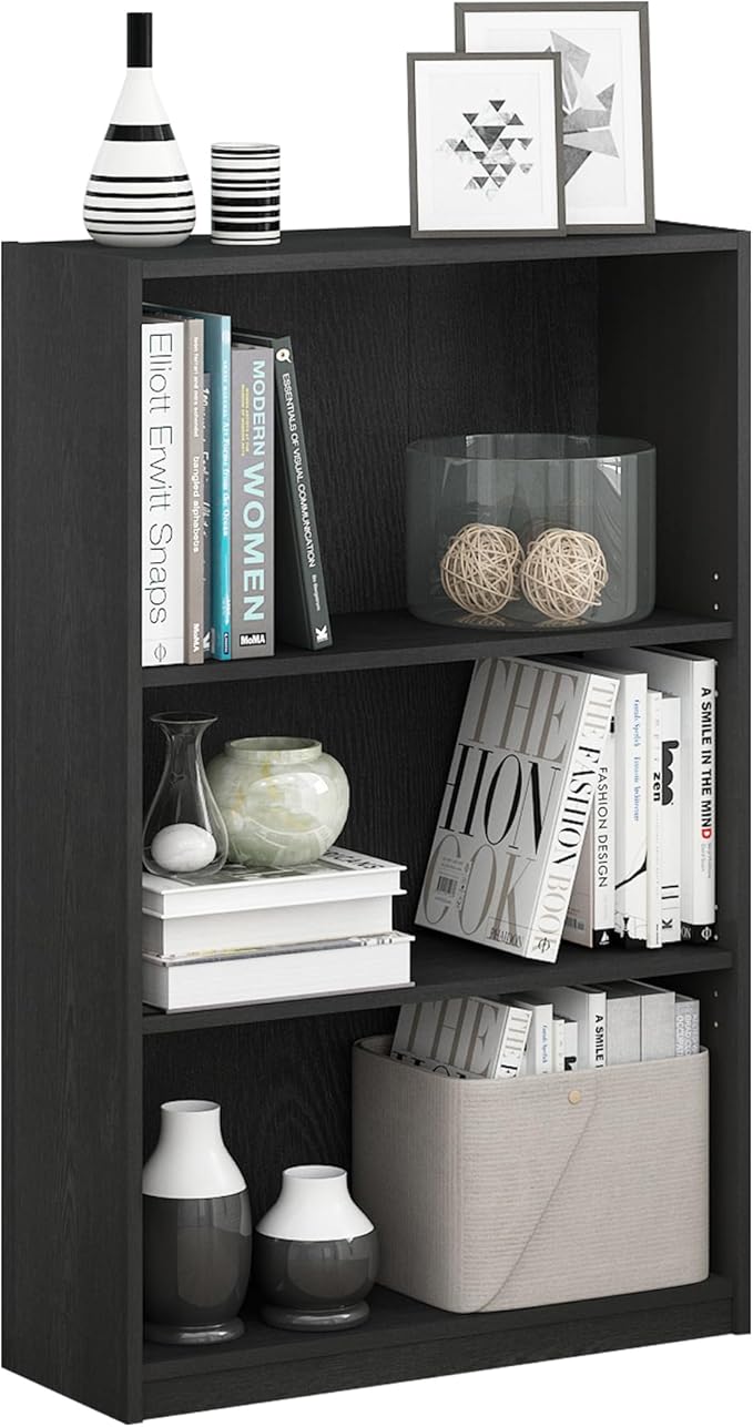 Furinno Jaya Book Shelf, 3-Tier Bookshelf, Standing Bookcase - Image 5