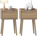 LAATOOREE Small Nightstand Set of 2, Side End Table by LAATOOREE