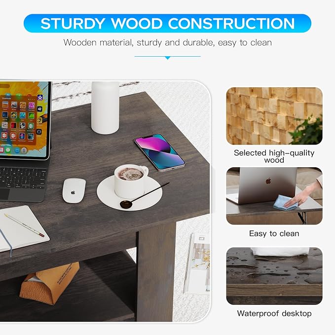 FDW 39.4" Lift Top Coffee Table - Image 5