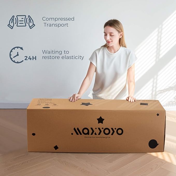 MAXYOYO Folding Sofa Bed, Extra Thick and Long Floor Sofa Convertible Sleeper - Image 5