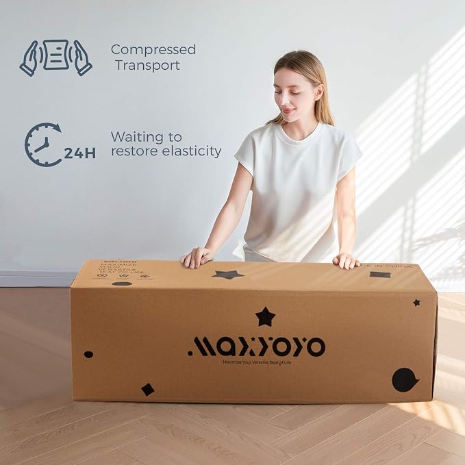 MAXYOYO Folding Sofa Bed, Extra Thick and Long Floor Sofa Convertible Sleeper - Image 6