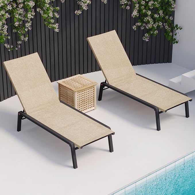 Patio Chaise Lounge Set of 2 - Image 6