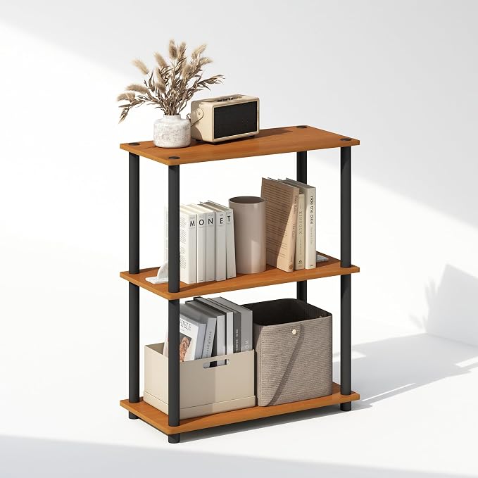 Furinno Turn-N-Tube Book Shelf, 3-Tier Bookshelf, Bookcase by Furinno-FitsYourSpaceFitsYourBudget