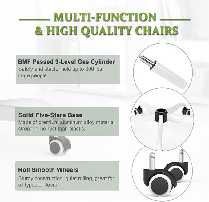Mimoglad Office Chair, High Back Ergonomic Desk Chair - Image 8