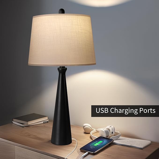 Oneach 25.75" Table Lamps for Living Room, Bedside Lamp 3-Way Dimmable Touch - Image 4