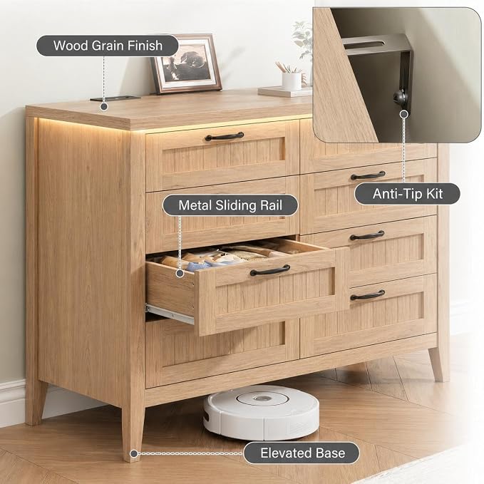GarveeLife 8 Drawer Chest Dresser - Image 3