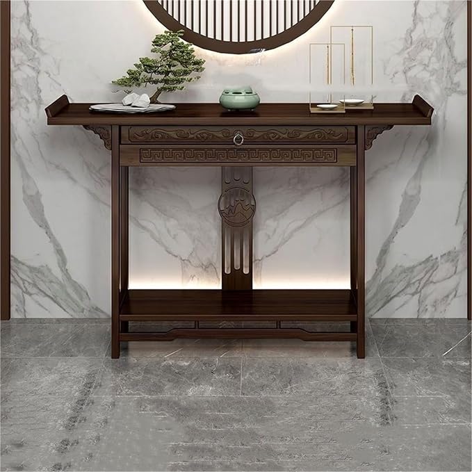 Asian Console Table for Entryway, Hallway or Living Room, Narrow Long Sofa Table by Unknown
