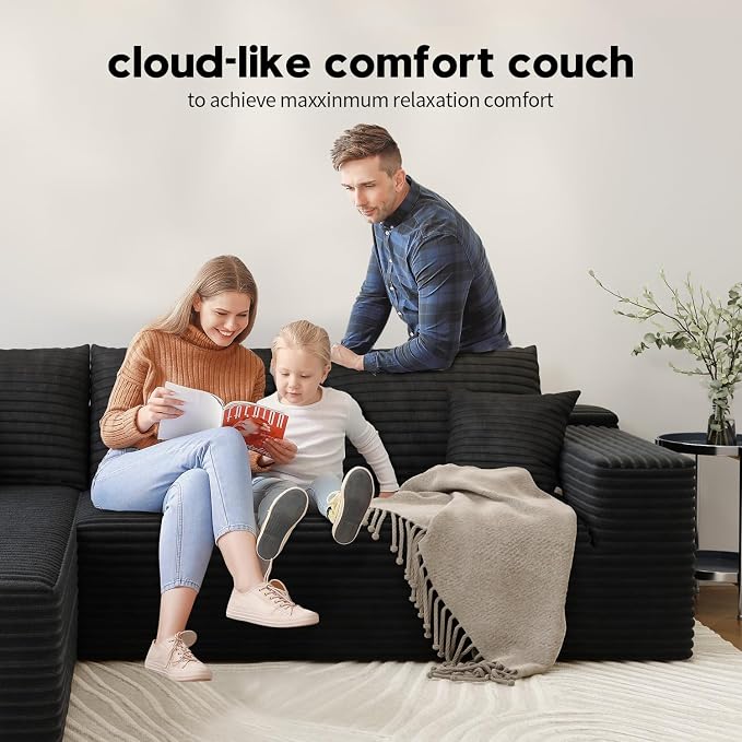 107.5" Cloud Modular Sectional Sofa Couch - Image 4