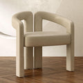 Hyfirm Upholstered Barrel Dining Chair Set of 1, PU Leather Accent Kitchen by Hyfirm