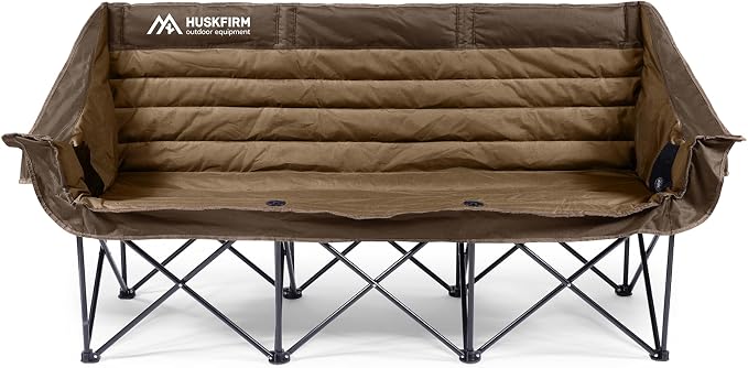 Huskfirm 3 Person Camping Chairs Folding Double Camping Chair Portable - Image 7