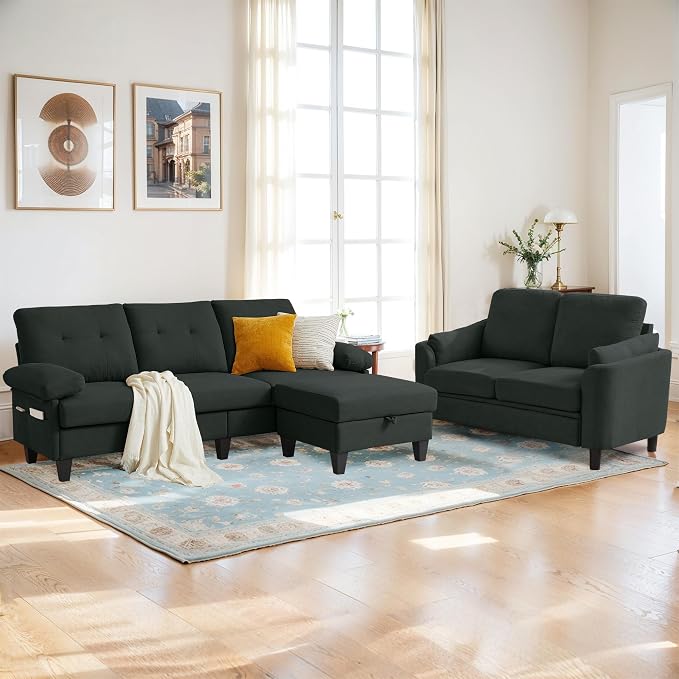 5 Seat Sectional Sofa Set for Living Room Set - Image 8
