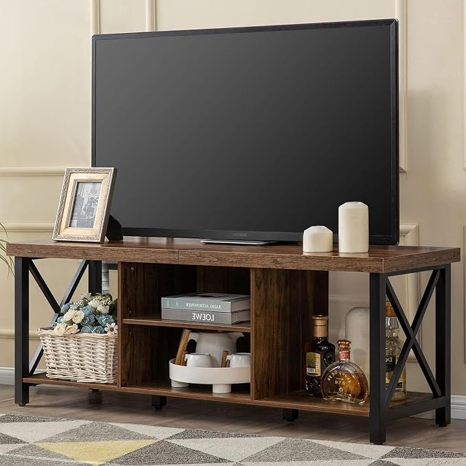 GAZHOME TV Stand for TV up to 65 Inches, TV Cabinet by GAZHOME