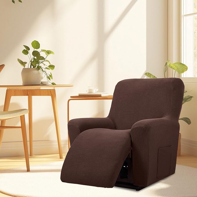 Cupuamon Recliner Chair Covers, Lazy Boy Recliner Covers Stretch Reclining - Image 7