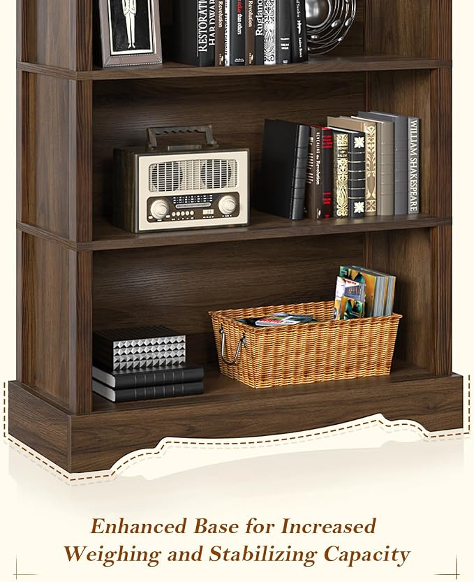 TVU 5-Tier Wooden Bookshelf, 31.5" W x 65" H ×9.9" D Bookshelf - Image 9