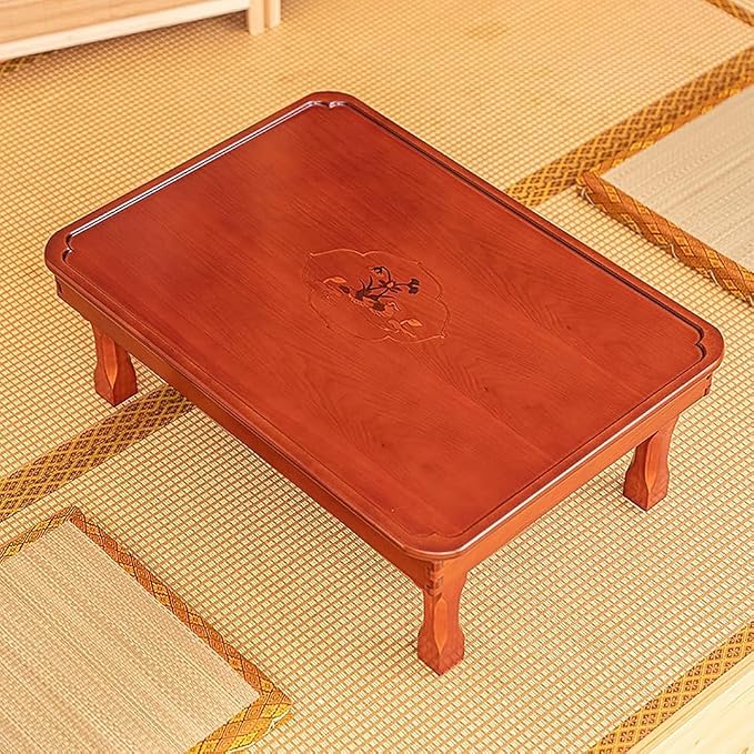 Folding Table, Korean Tatami Dining Table/Tea Room Table/Kang Table/Low Wooden - Image 6