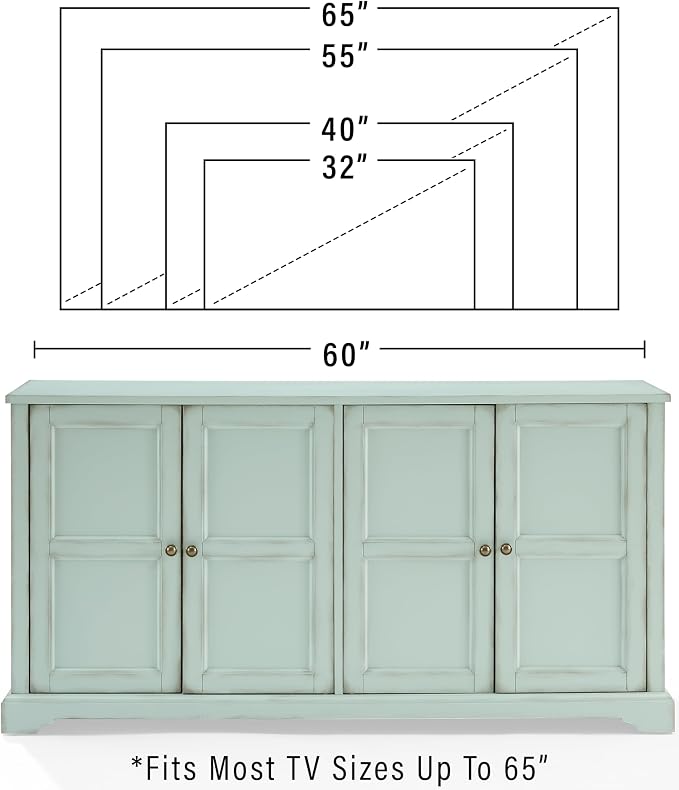 Crosley Furniture Holbrook Traditional Sideboard Buffet Cabinet, Kitchen Storage - Image 3