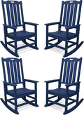 THOEOE Oversized Rocking Chair Set of 4, Outdoor Rocking Chair by THOEOE